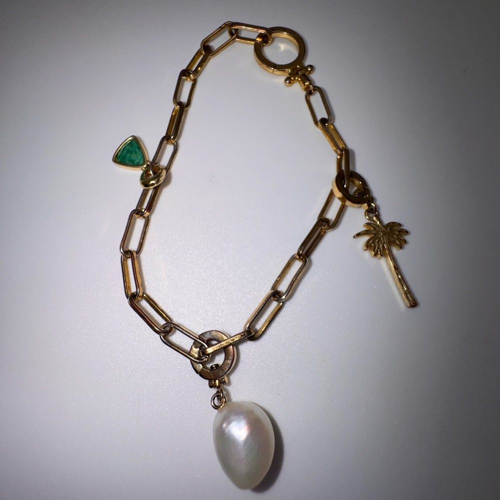 Gorjana Parker 18k Gold Plated Bracelet with Charms - Picture 4 of 8